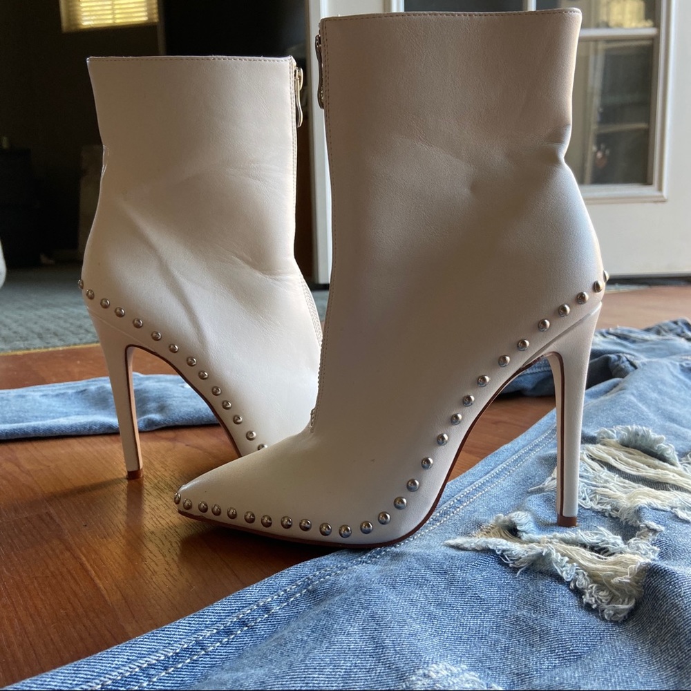 Brand new! White booties